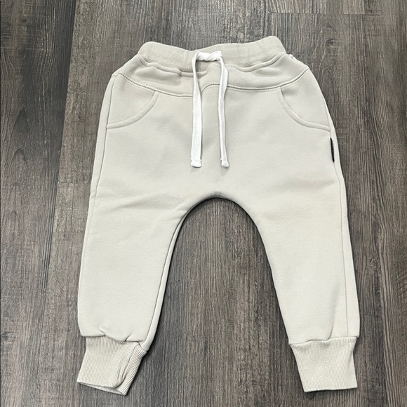 Little Bipsy Kids Beige Jogger Pants - Picture 1 of 5